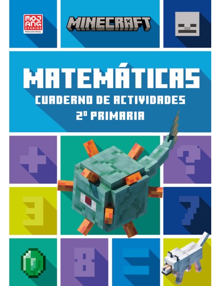 Minecraft oficial cuaderno de actividades Matematicas 2º primaria
